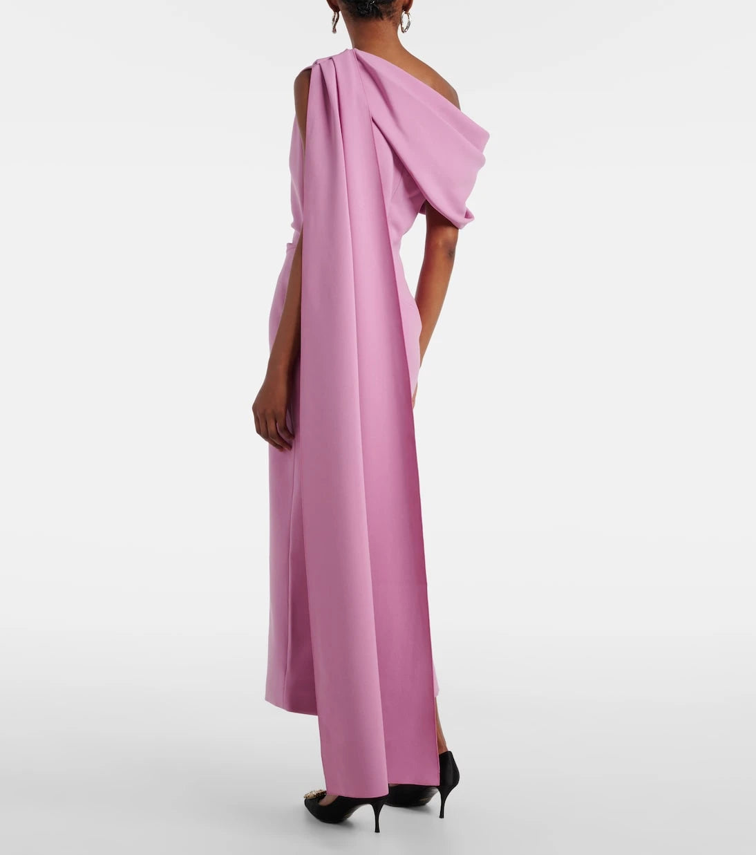 Roksanda - Maite caped draped midi dress