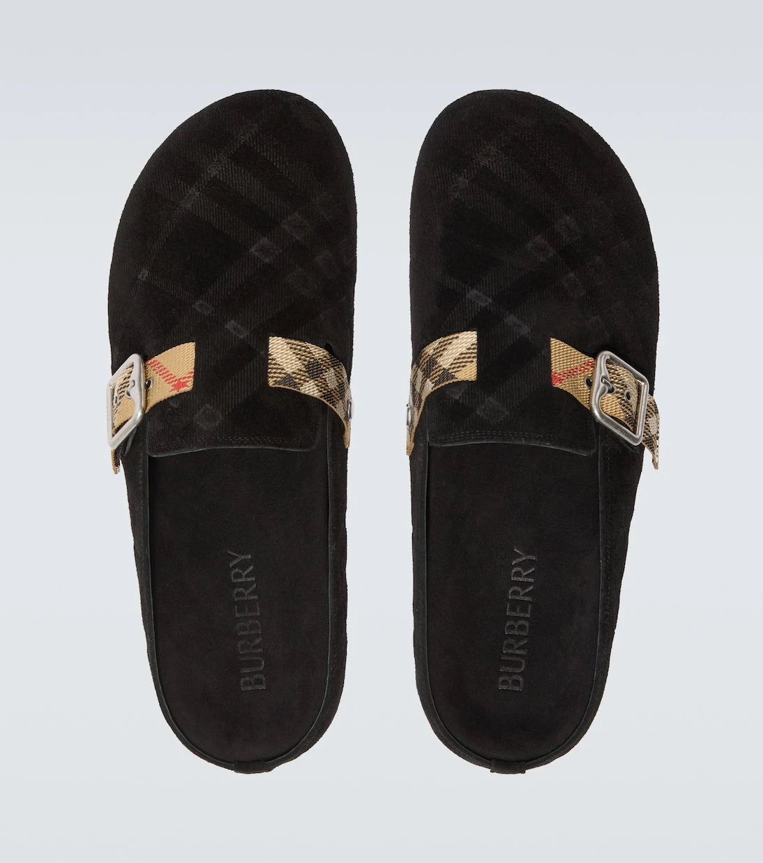 Burberry - Urchin suede clogs
