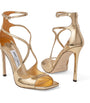 Gold Azia 110 Leather Sandals