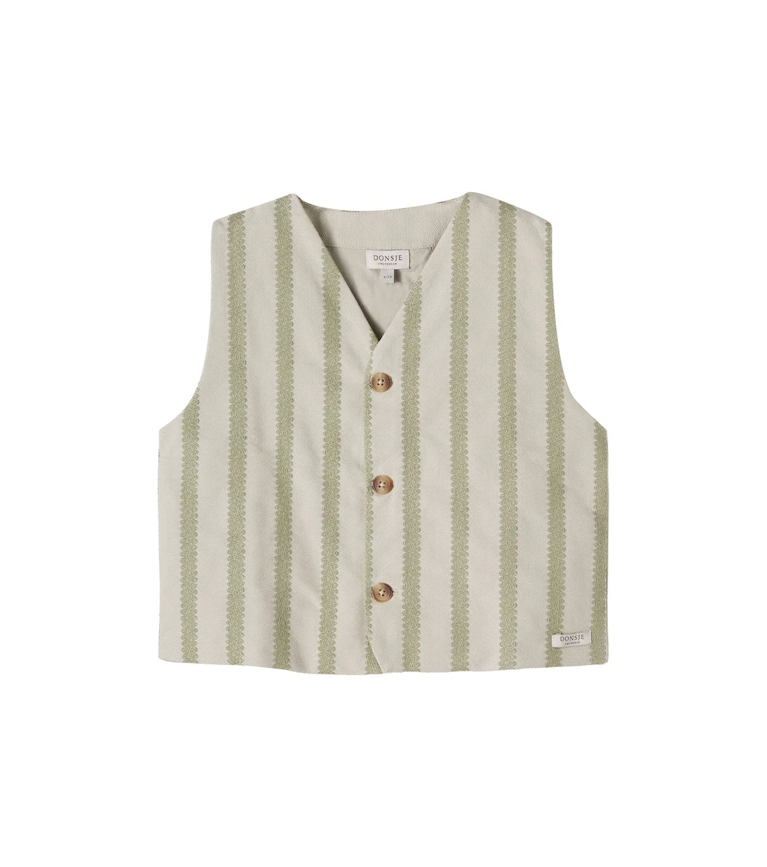 Donsje - Shortan striped cotton vest