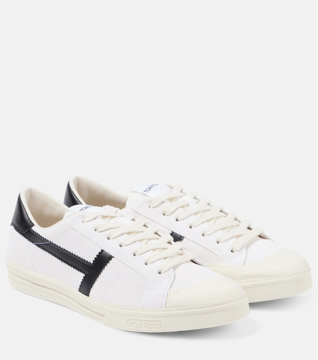 Tom Ford - Logo leather sneakers
