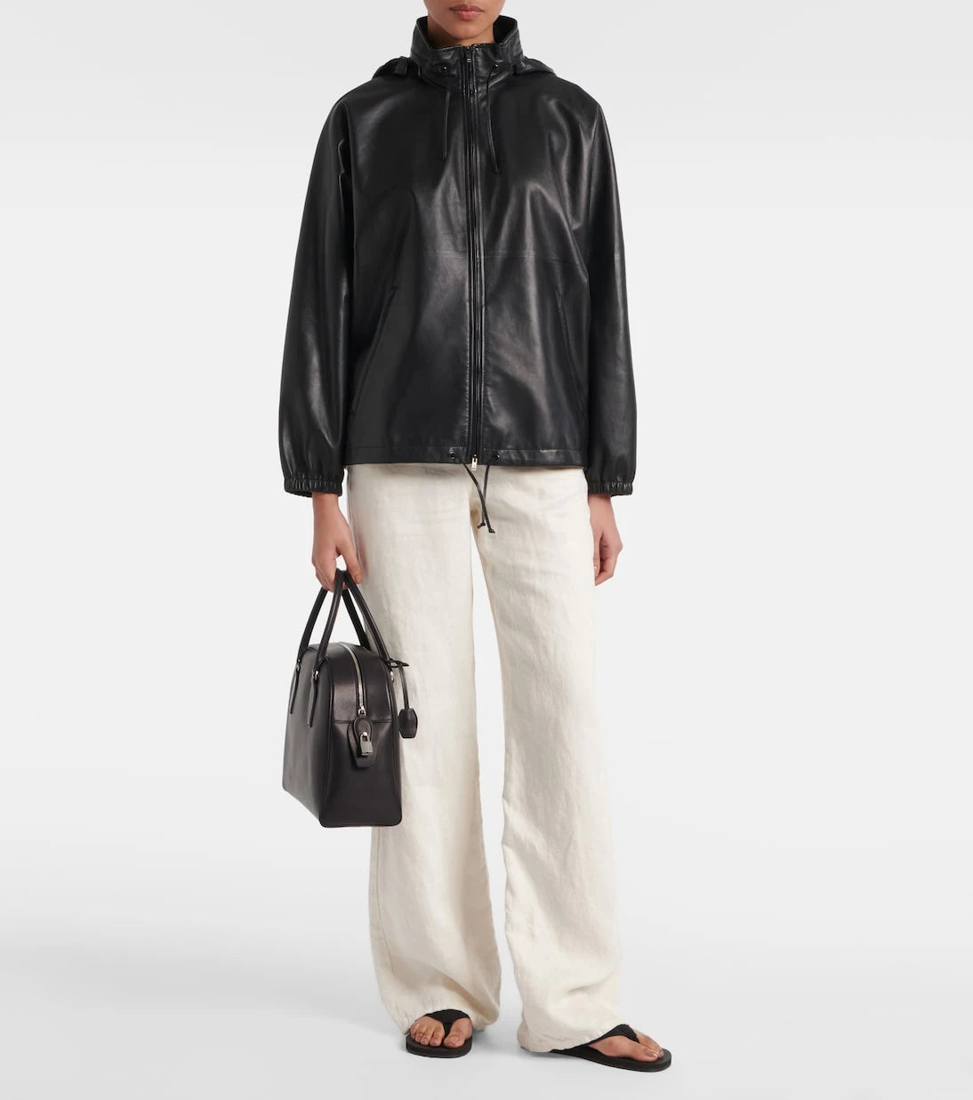 The Row - India Medium leather tote bag