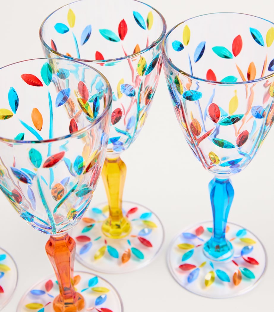 Set of Crystal Wine Glasses