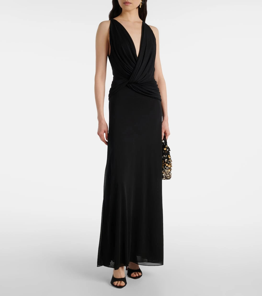 Christopher Esber - Twisted Halter gathered ruched gown