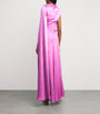 Silk Oma Maxi Dress LILAS/ZINNIA