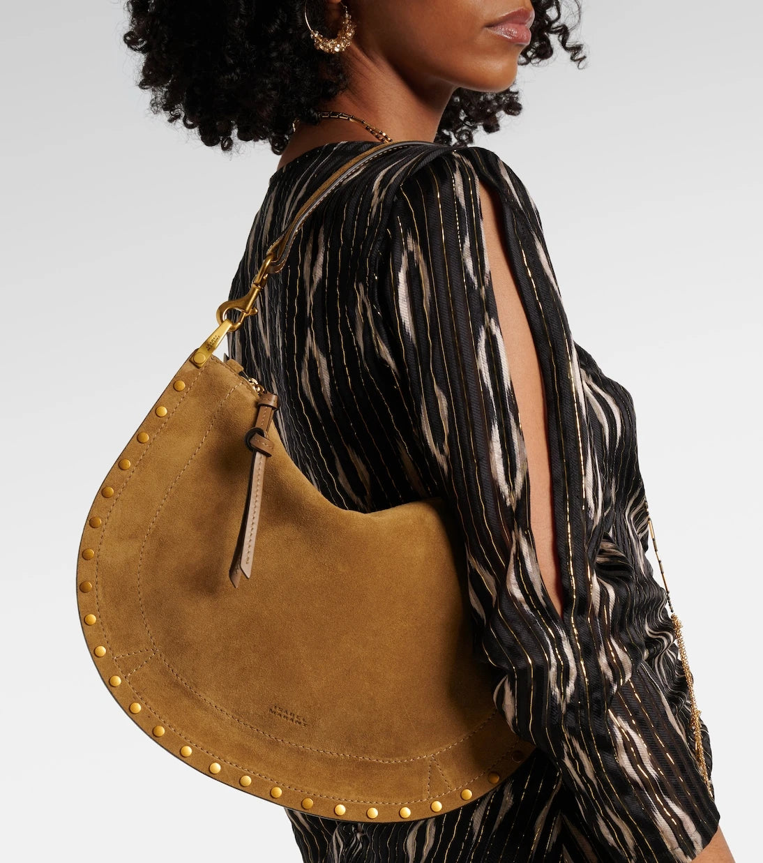 Isabel Marant - Oskan Soft Zipped suede shoulder bag