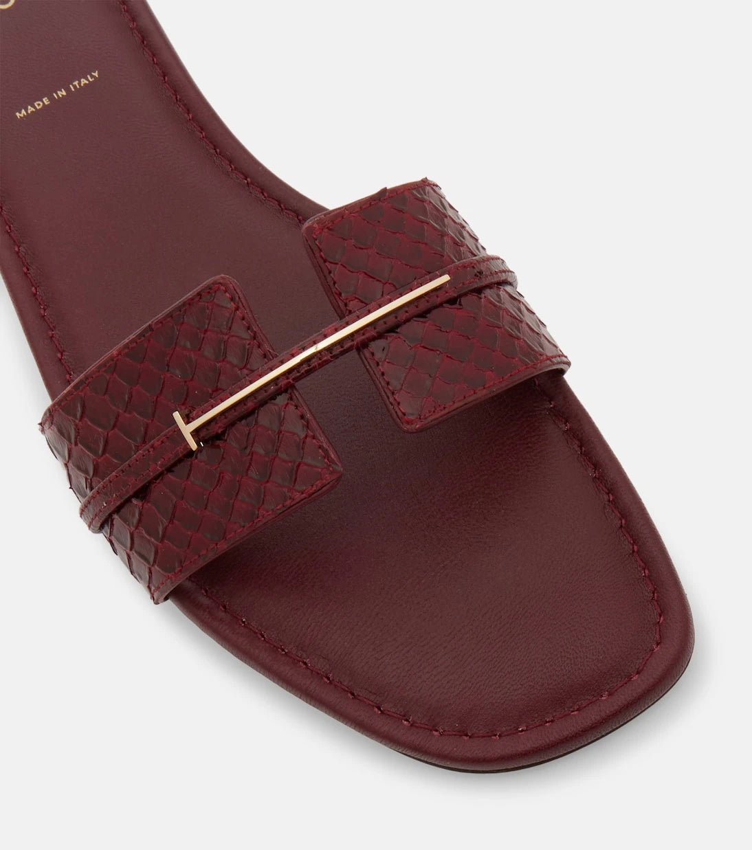 Tom Ford - Julianne croc-effect leather slides