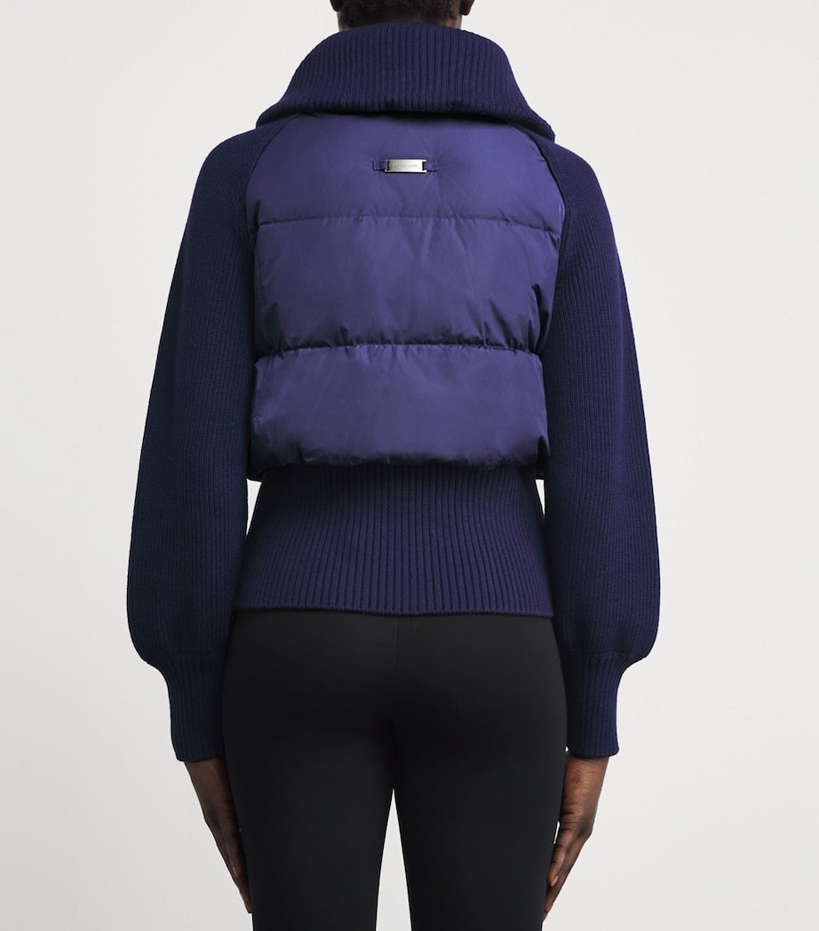 Canada Goose Navy Knitted HyBridge Astoria Jacket
