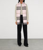 Burberry Pink Cashmere Check Scarf