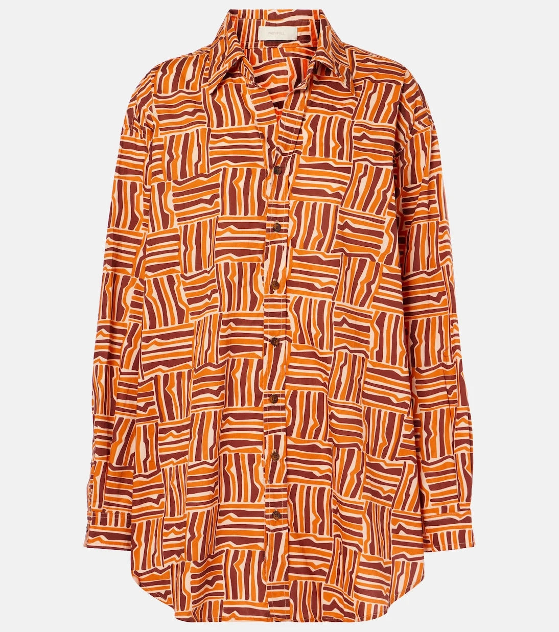 Faithfull - Striped cotton poplin shirt