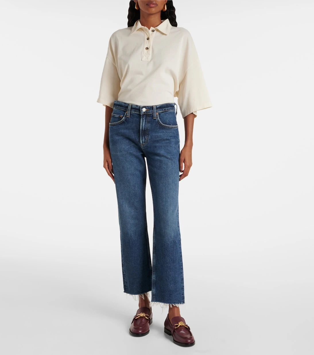 Agolde - Valen mid-rise straight jeans