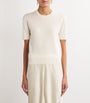 Ivory Cashmere T-Shirt Sweater