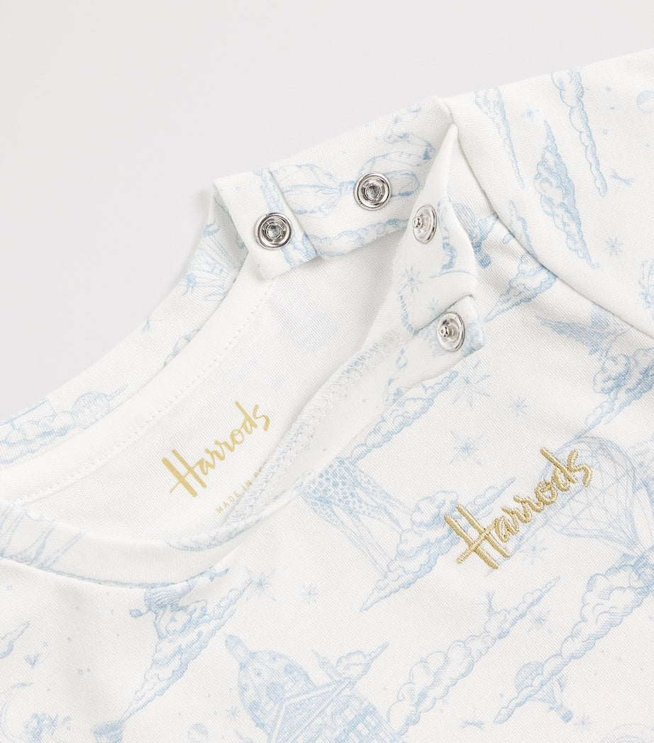 Harrods Pima Cotton Balloon Top and Trousers Set (0-18 Months)