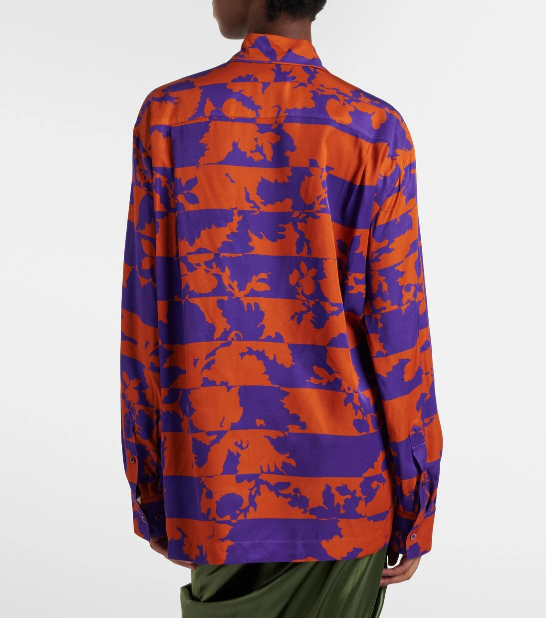 Dries Van Noten - Printed satin shirt