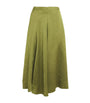 Vince Green Satin Midi Skirt