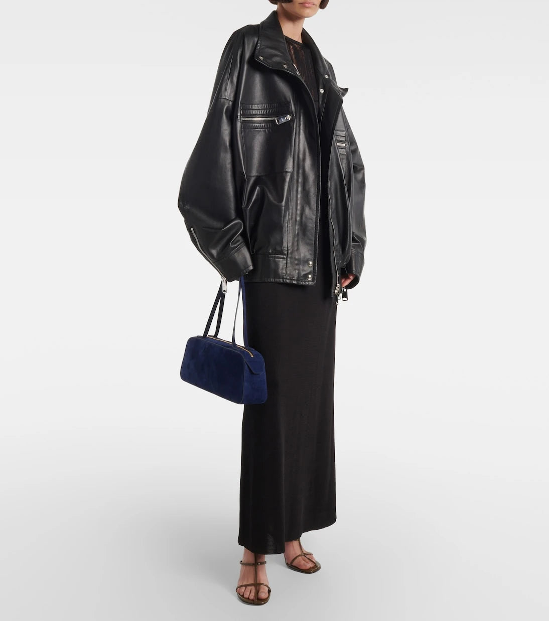 Khaite - Simona suede shoulder bag