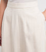 Palmer//Harding Ivory Denim Resilient A-Line Maxi Skirt