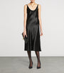 Balenciaga Black Midi Slip Dress