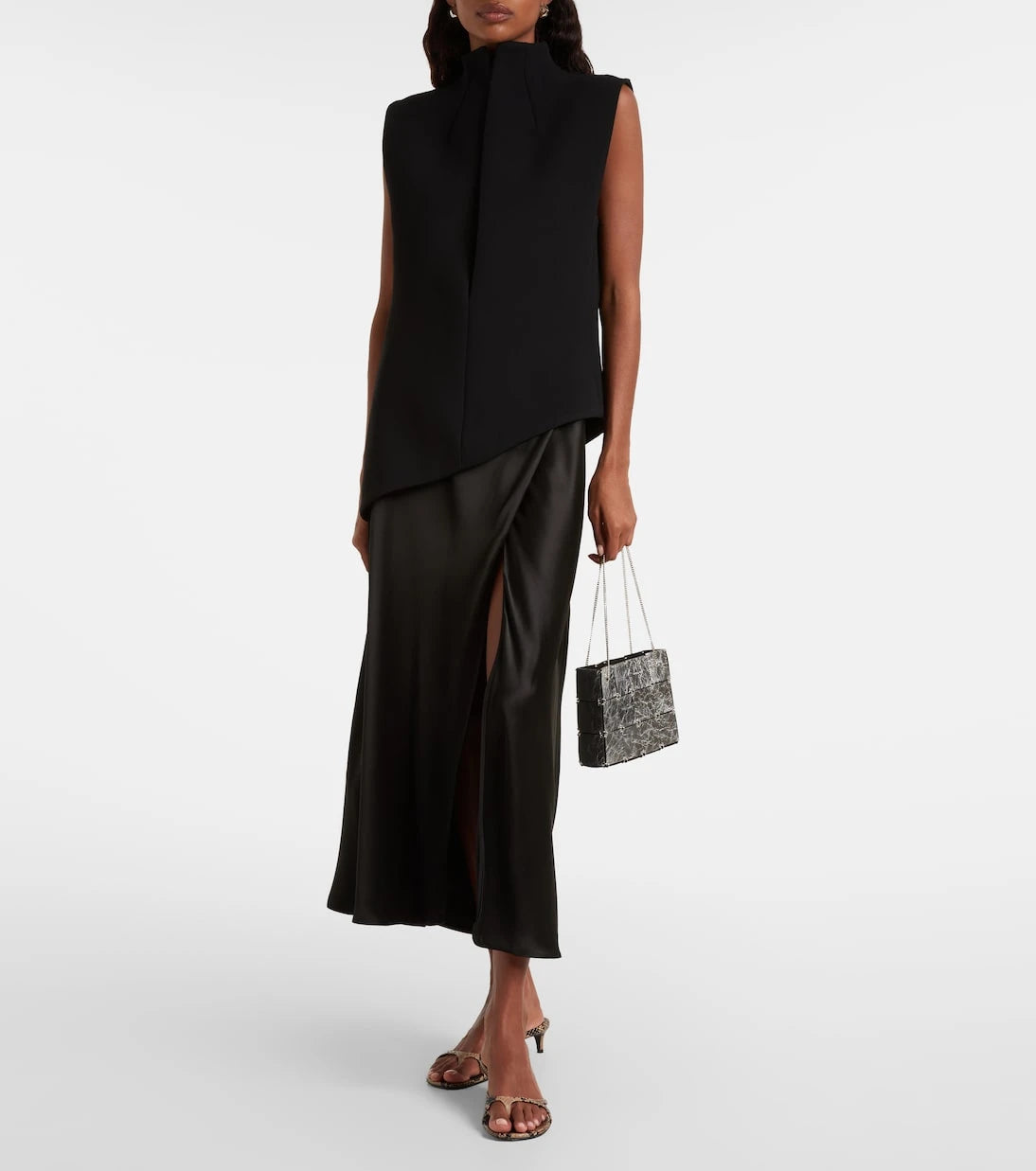 Khaite - Emma Mini metallic leather tote bag
