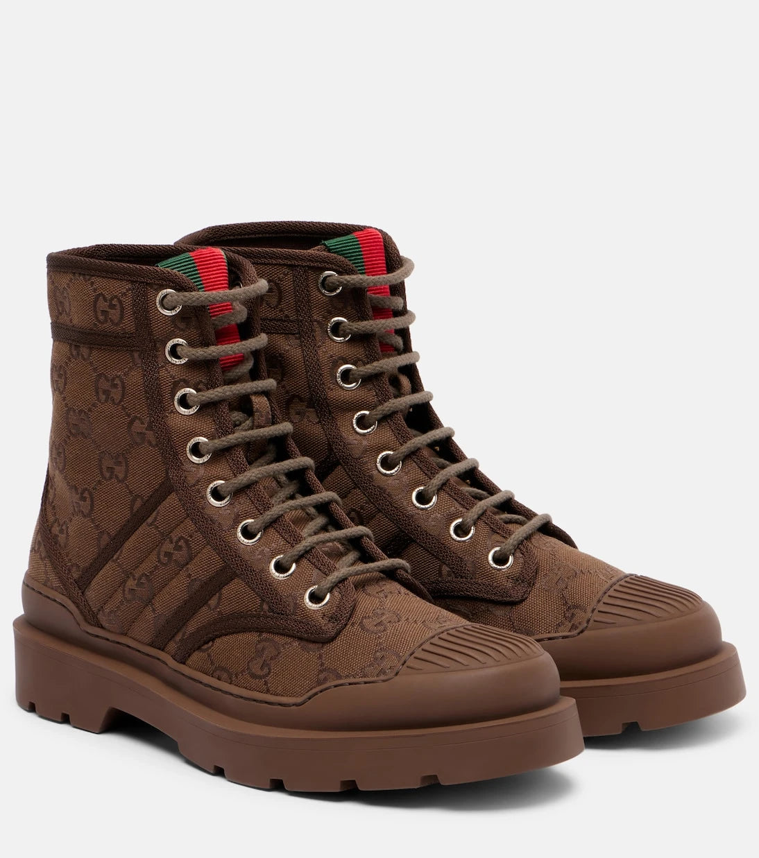 Gucci - GG Canvas combat boots