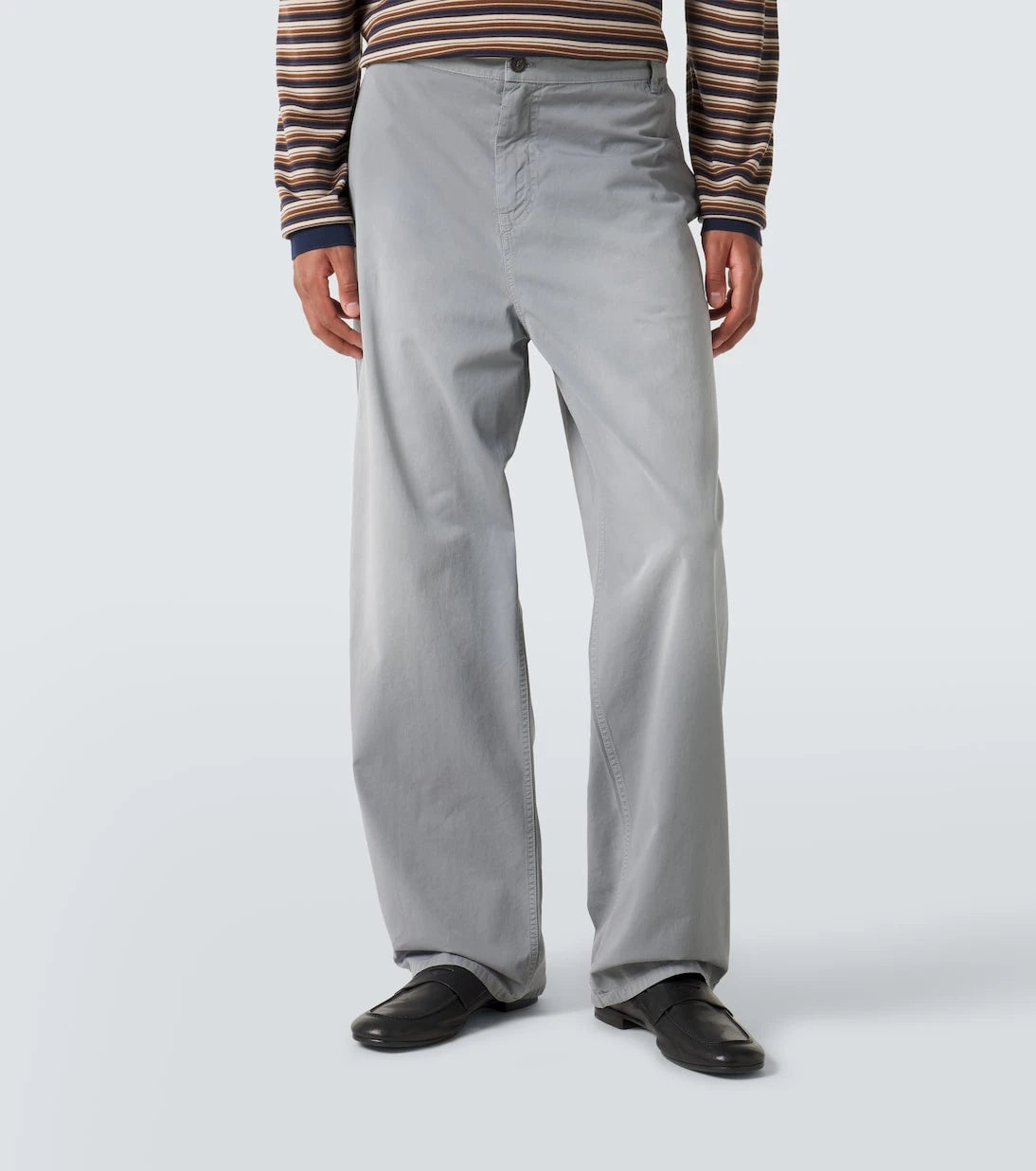Miu Miu - Cotton twill wide-leg pants