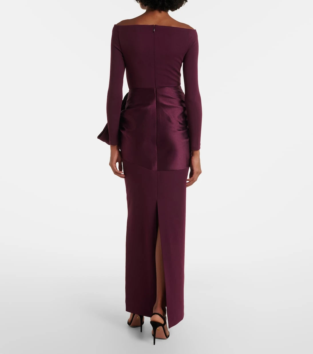 Solace London - Kori satin-trimmed gown