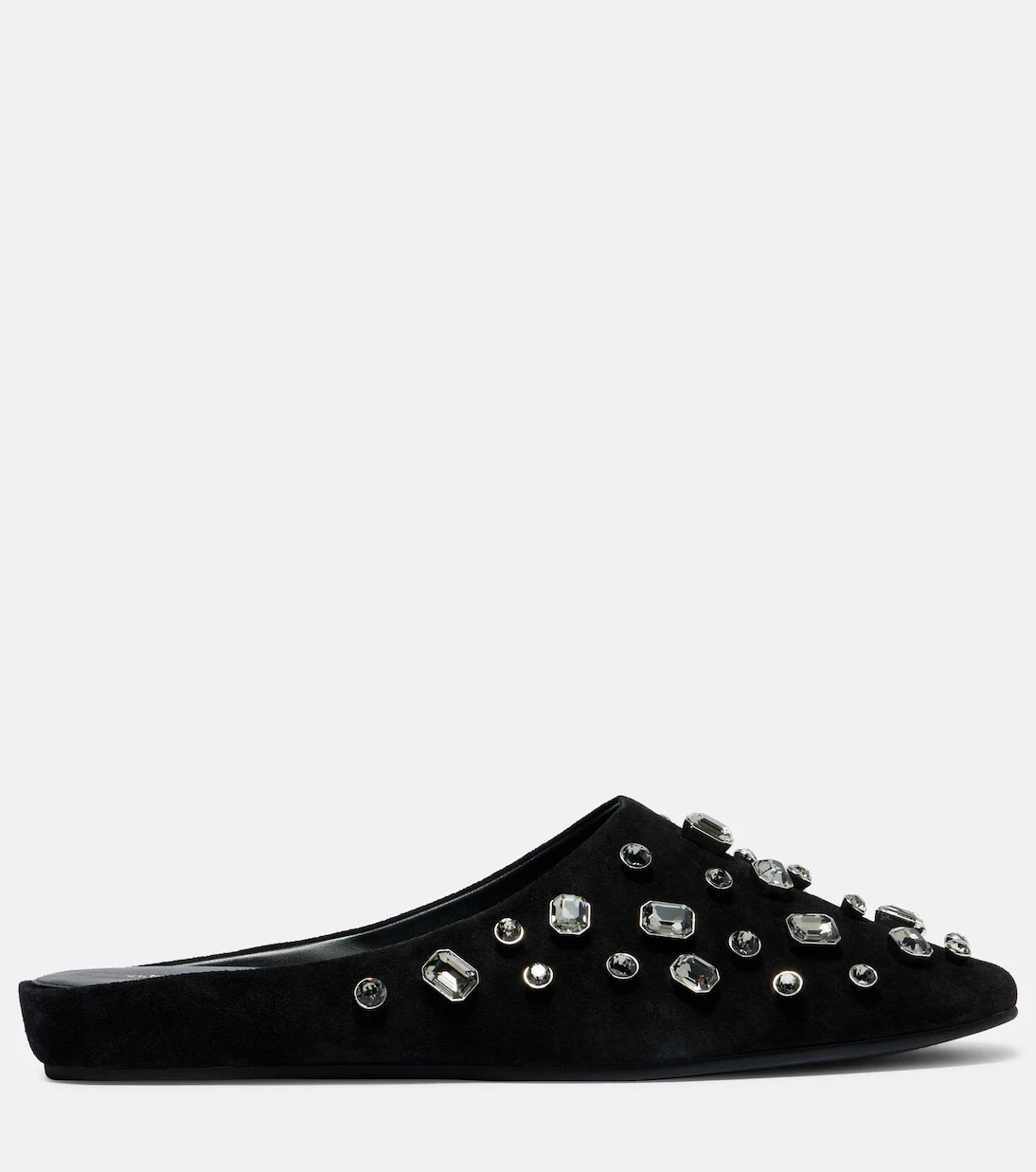 Veronica Beard - Narcisa crystal-embellished suede mules