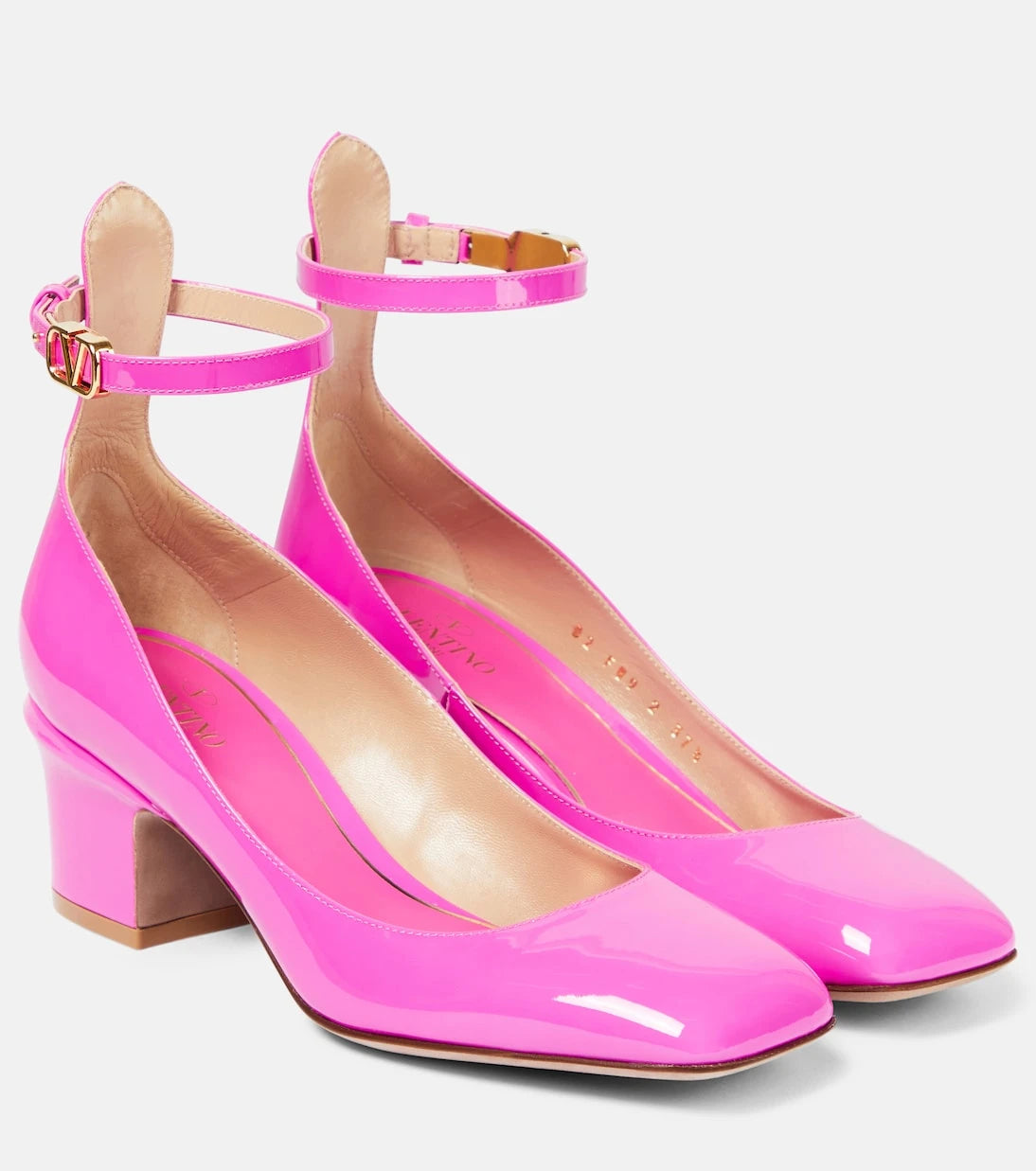 Valentino Garavani - Tan-Go patent leather pumps