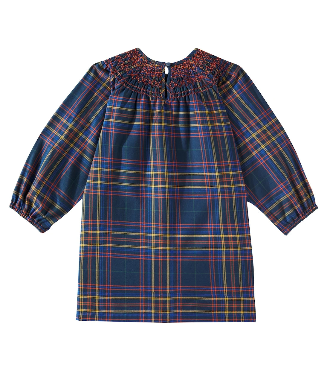 Tinycottons - Plaid smocked cotton flannel dress