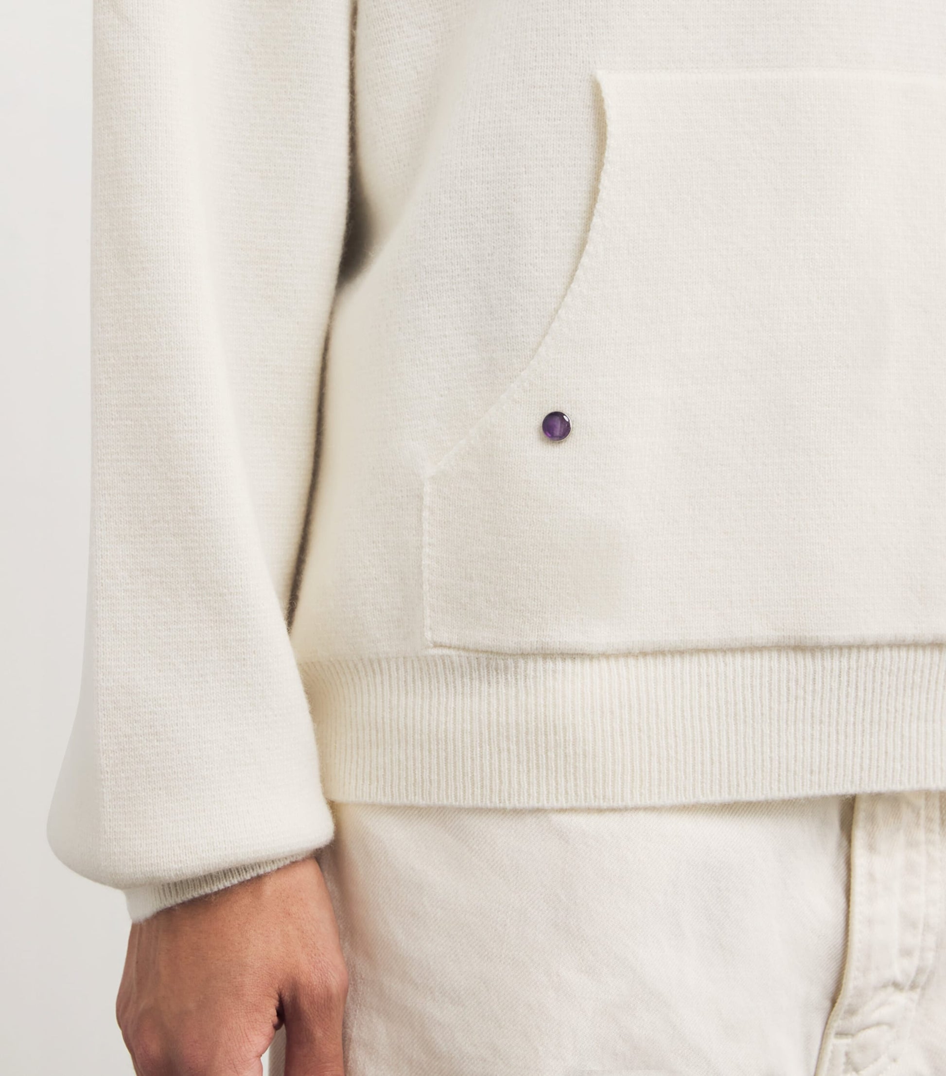 GOD'S TRUE CASHMERE Beige Cashmere Hoodie