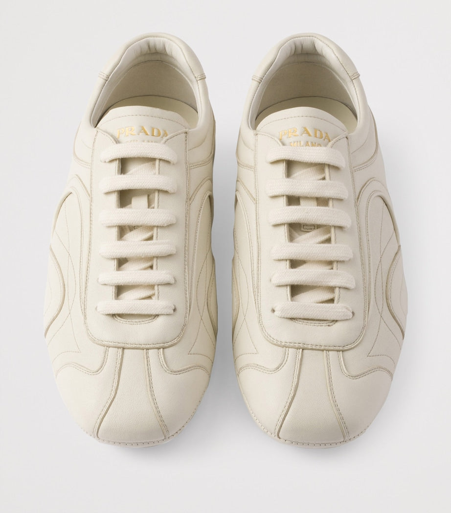 Nappa Leather Antiqued Sneakers