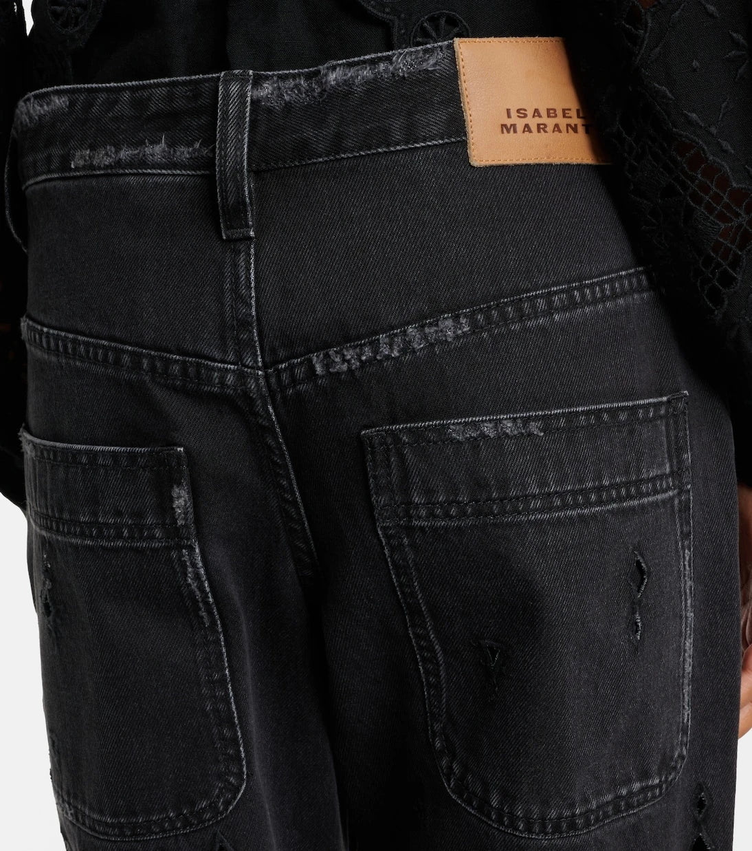Isabel Marant - Amia broderie anglaise flared jeans
