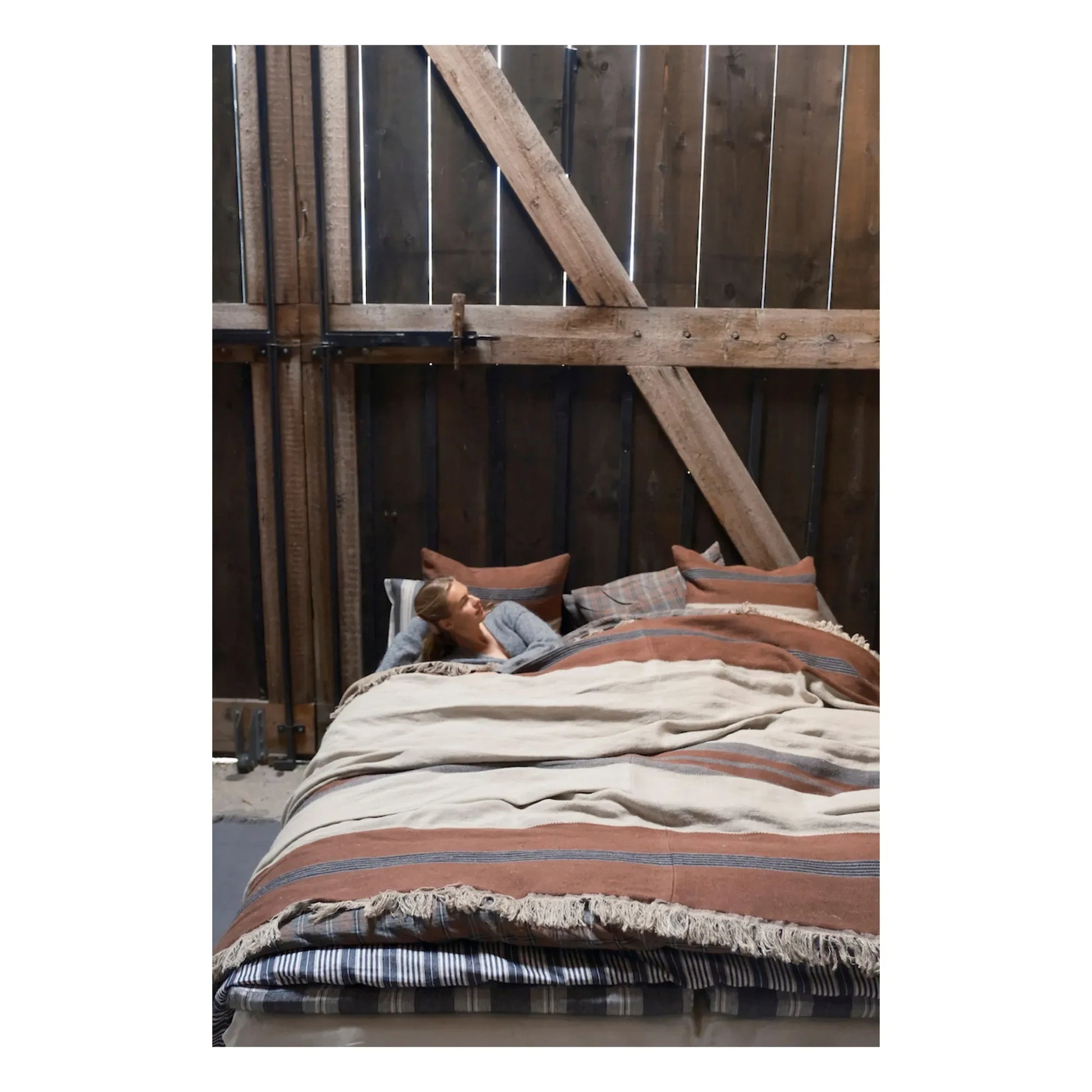 Libeco - Linen bedspread Sienna | Brown