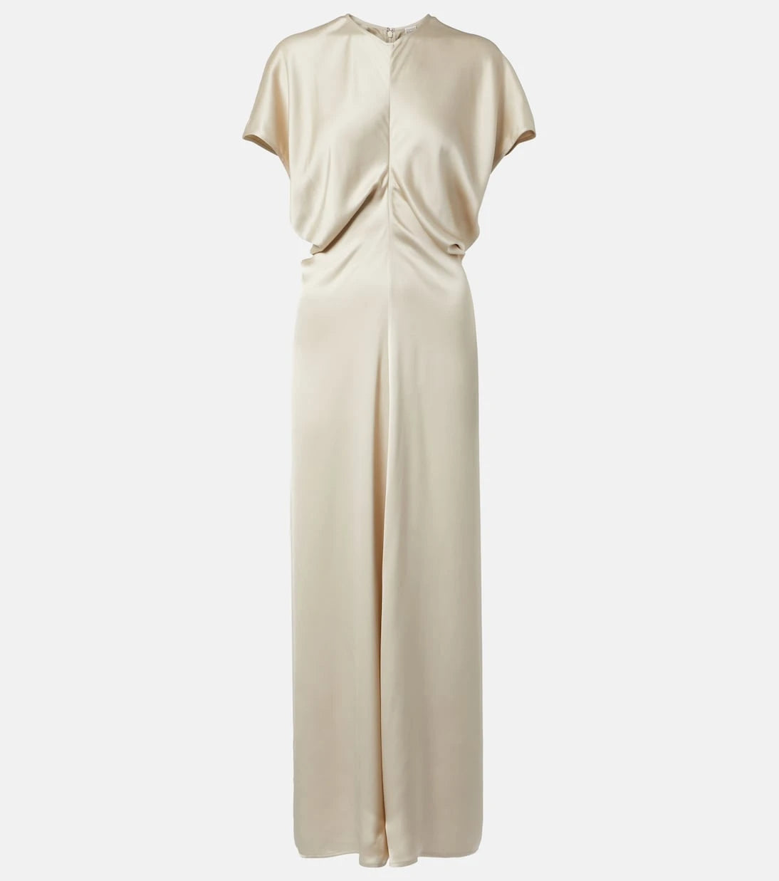 Toteme - Bridal Slouch draped satin maxi dress