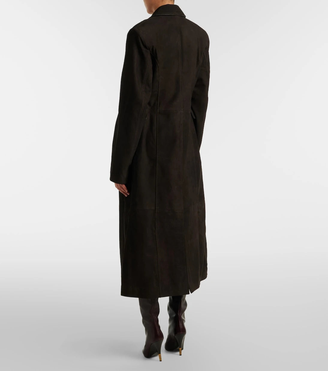 Rotate - Double-breasted suede coat