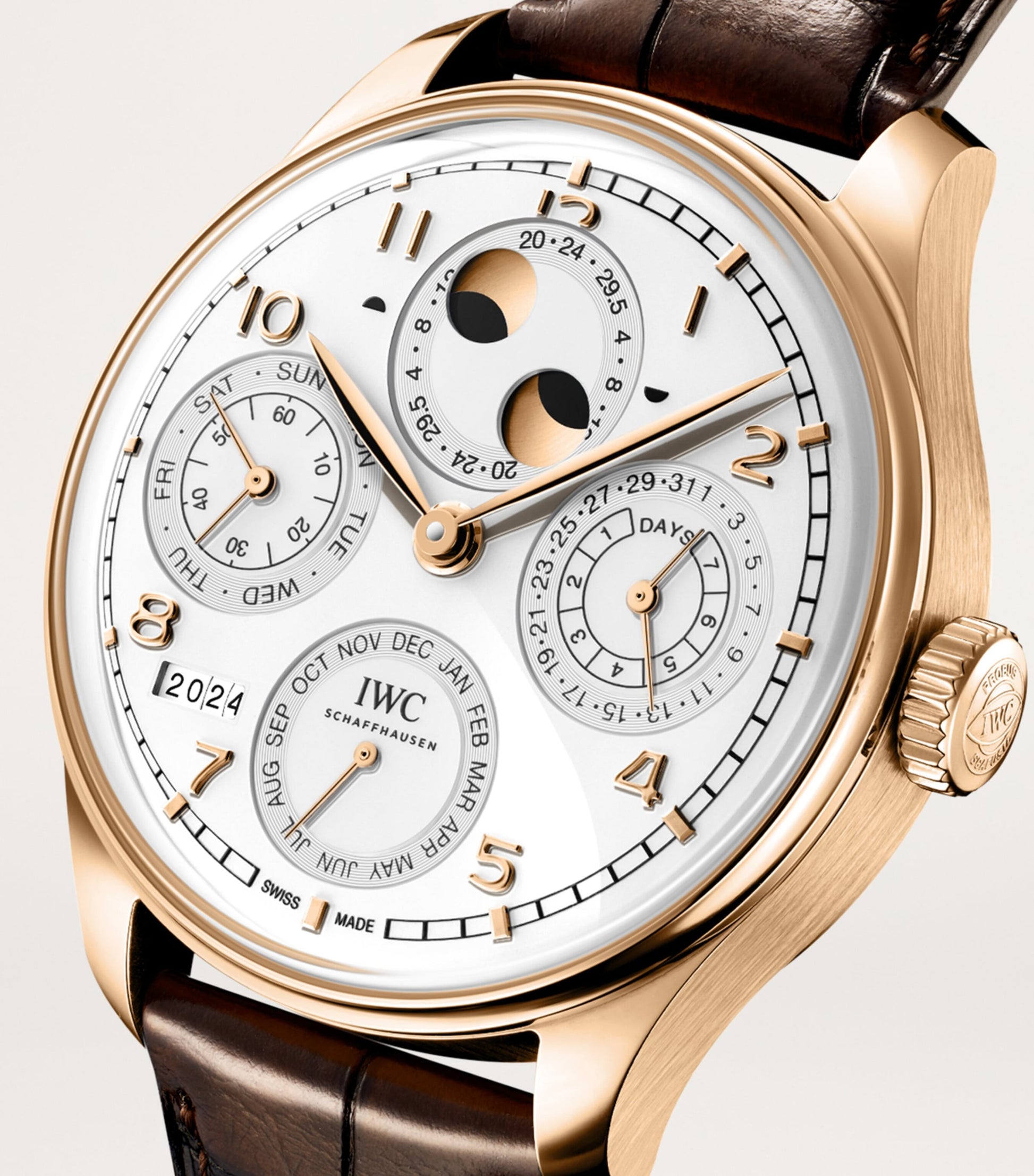 Rose Gold Portugieser Perpetual Calendar Watch 44mm