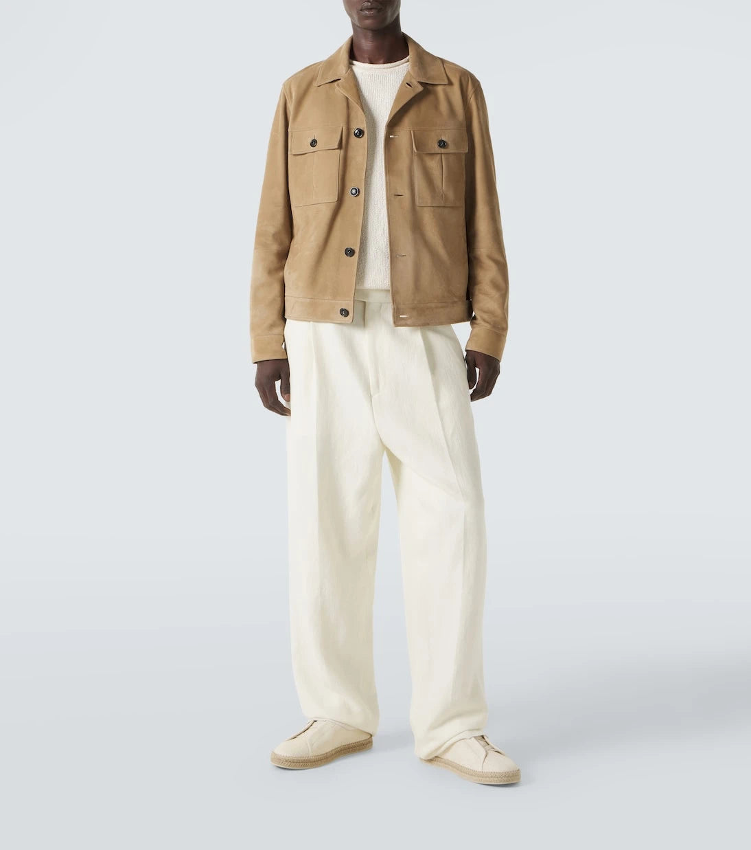 Zegna - Triple Stitch canvas slip-on sneakers