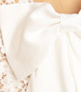 Self-Portrait White Lace Bow-Detail Mini Dress