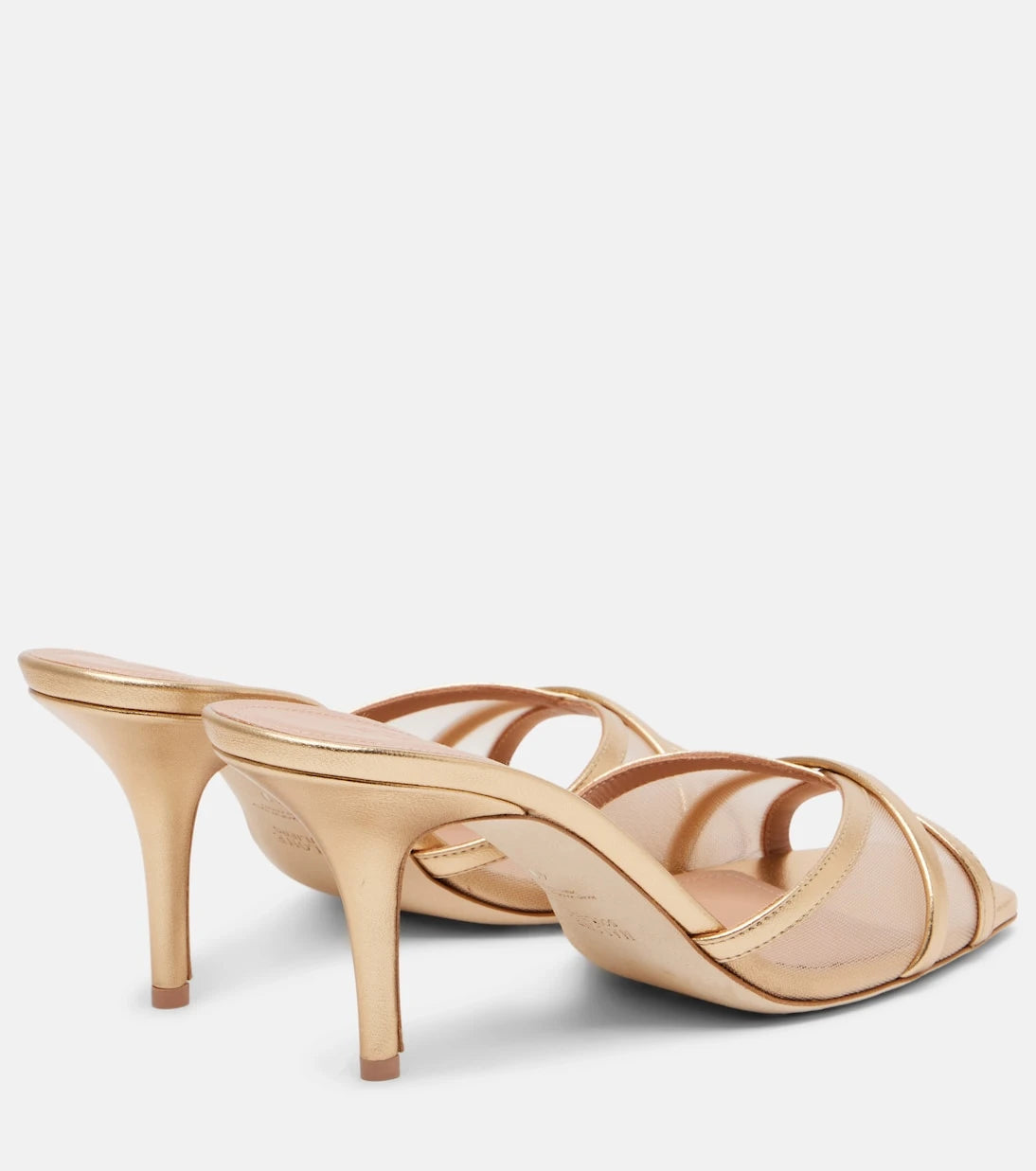 Malone Souliers - Perla 70 leather and mesh mules