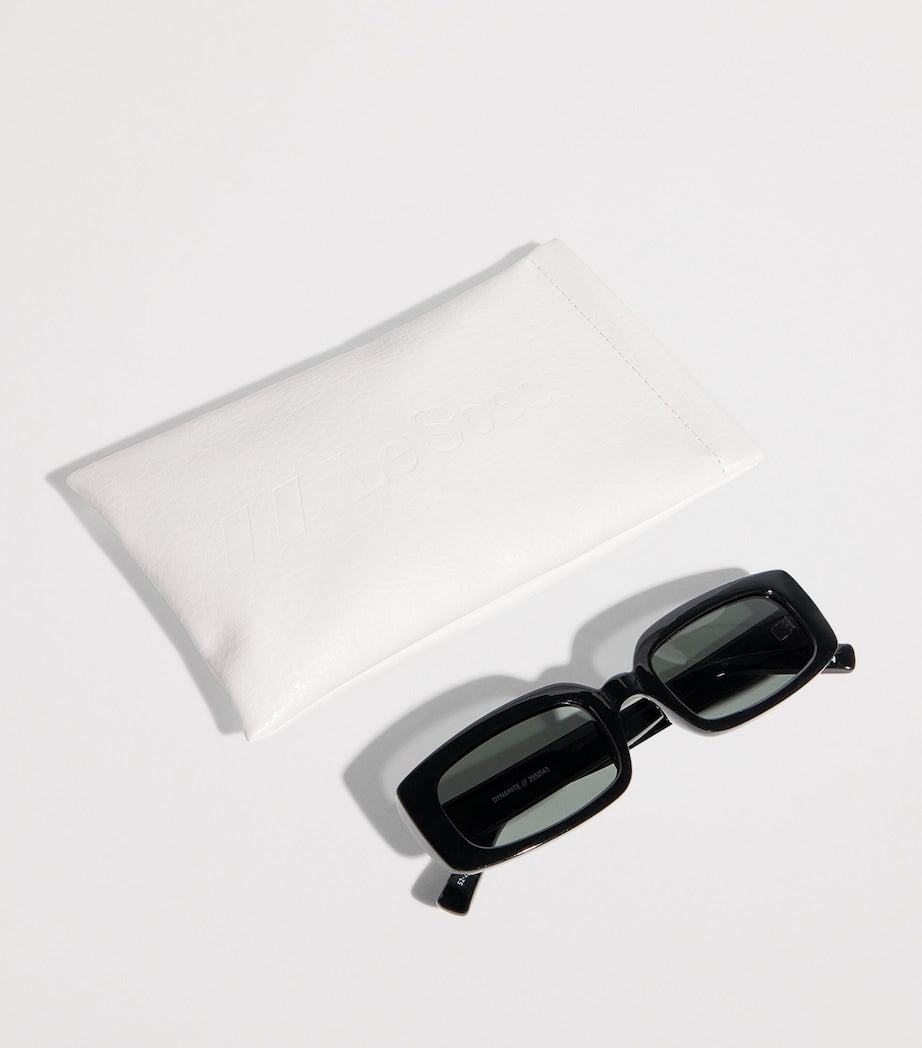 Black Rectangular Dynamite Sunglasses