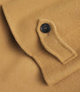 Yellow Virgin Wool High-Neck Coat
