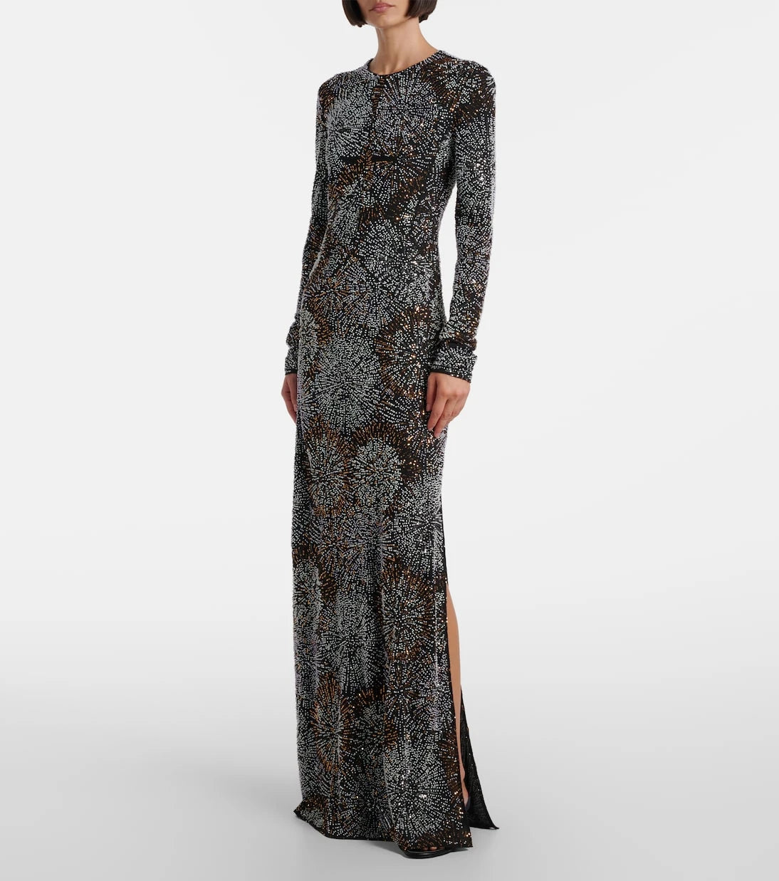 Rabanne - Embellished caped gown