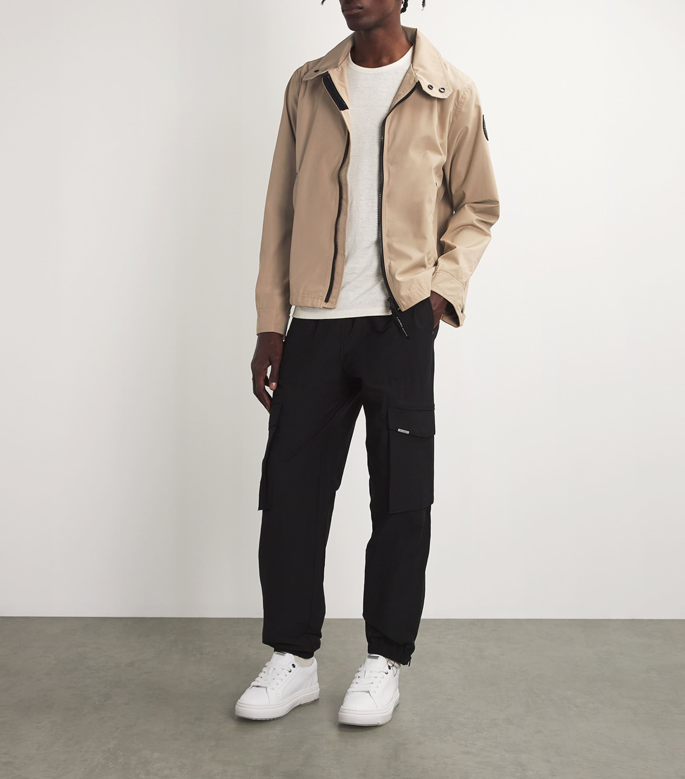 Canada Goose Beige Rosedale Bomber Jacket
