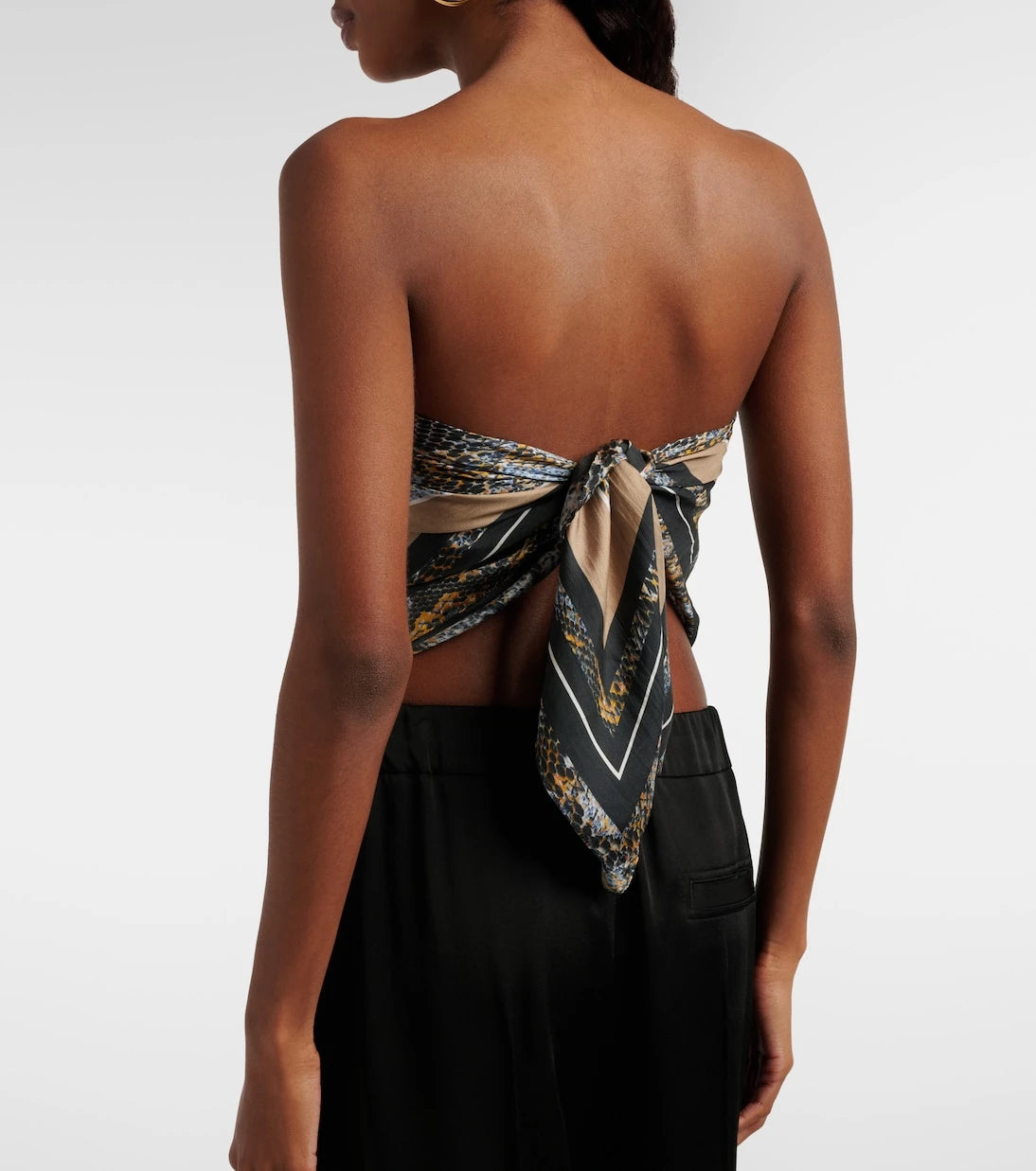 Christopher Esber - Snake-print silk scarf