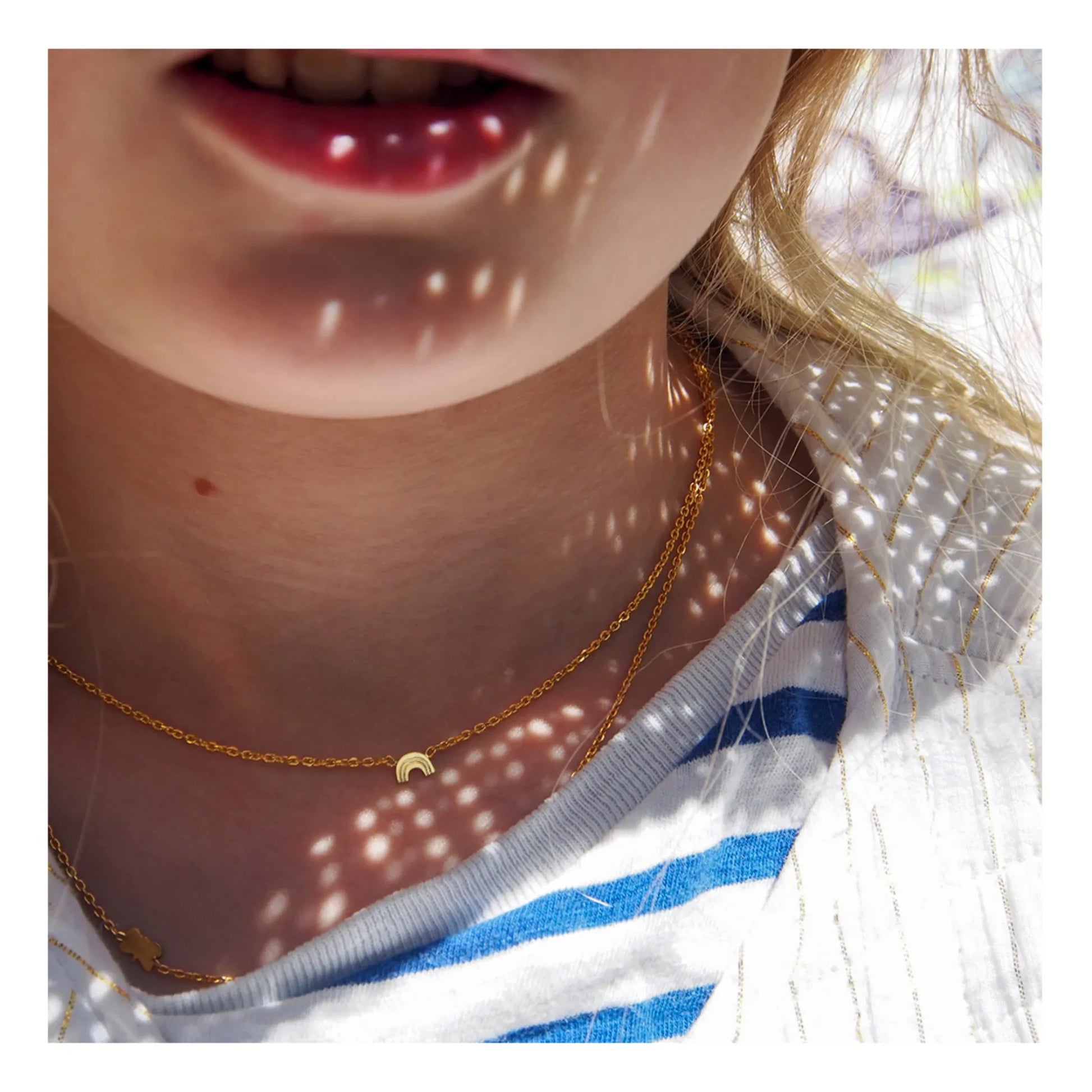 Adorabili - Rainbow necklace | Gold