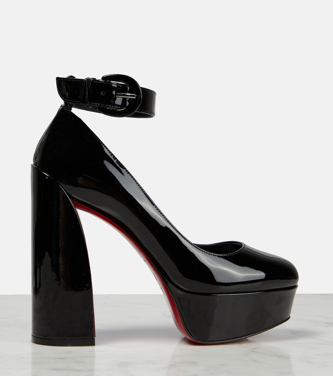Christian Louboutin - Movida Strap patent leather platform pumps