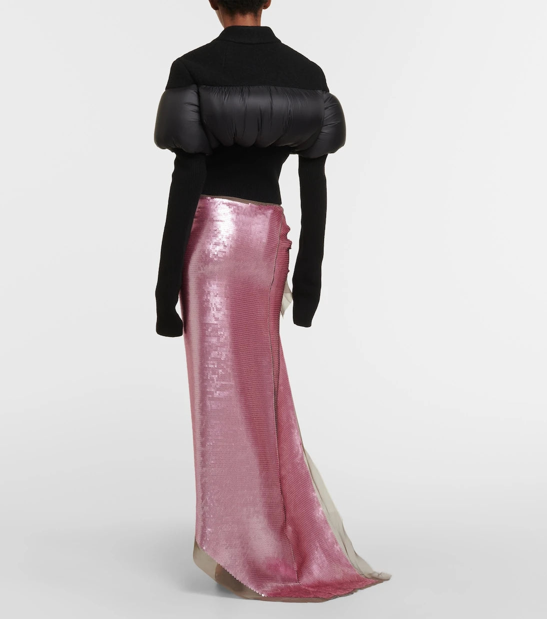 Rick Owens - Edfu embellished chiffon maxi skirt