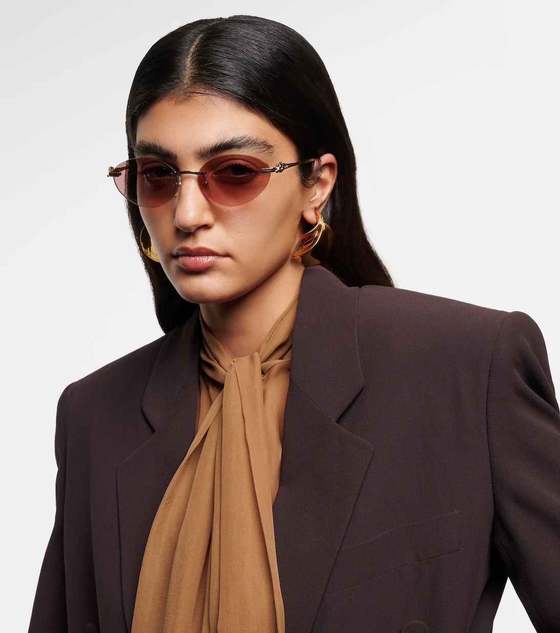 Cartier Eyewear Collection - Panthère de Cartier oval sunglasses