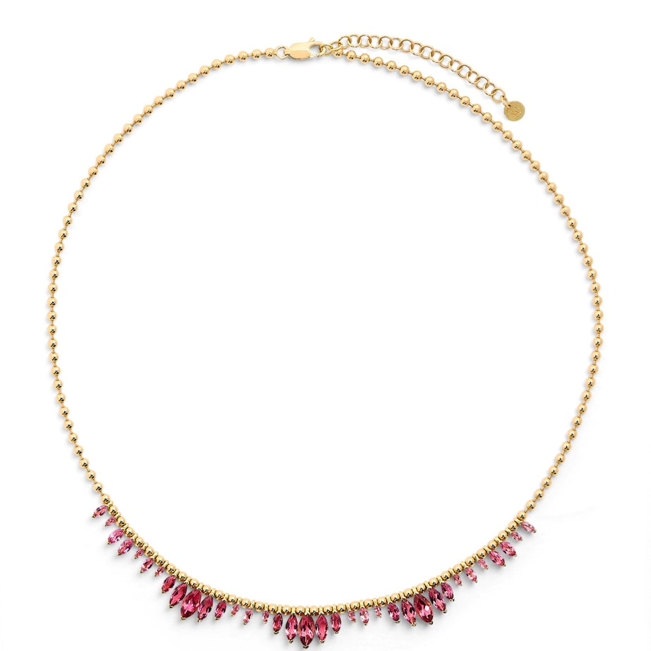 Yellow Gold and Sapphire Arashi Necklace