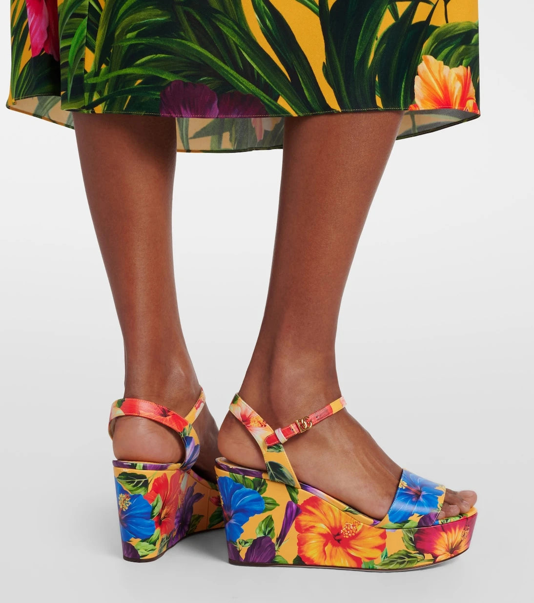 Dolce&Gabbana - Bianca floral wedges